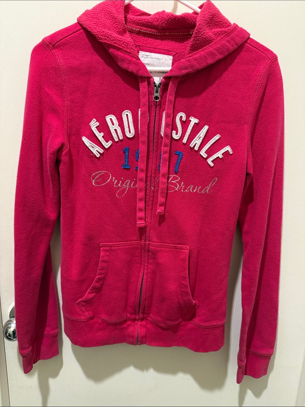 Aeropostale Kids Hot Pink Zip-Up Hoodie